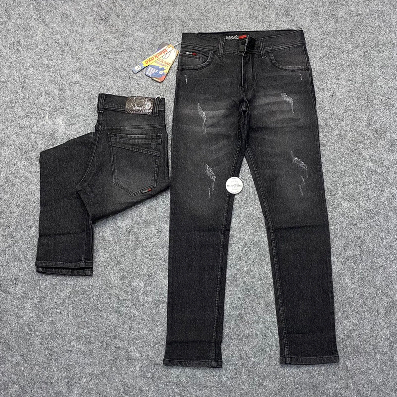 Celana Sobek Pria / Jeans Sobek / Celana Panjang Jeans Ripped Sobek Part 3