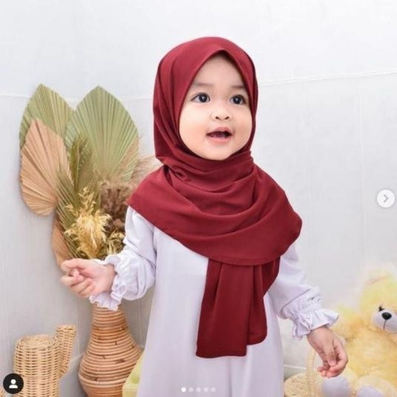 Pashmina Instant  Bayi Anak 0-3 Tahun Bahan Ringan dan Adem