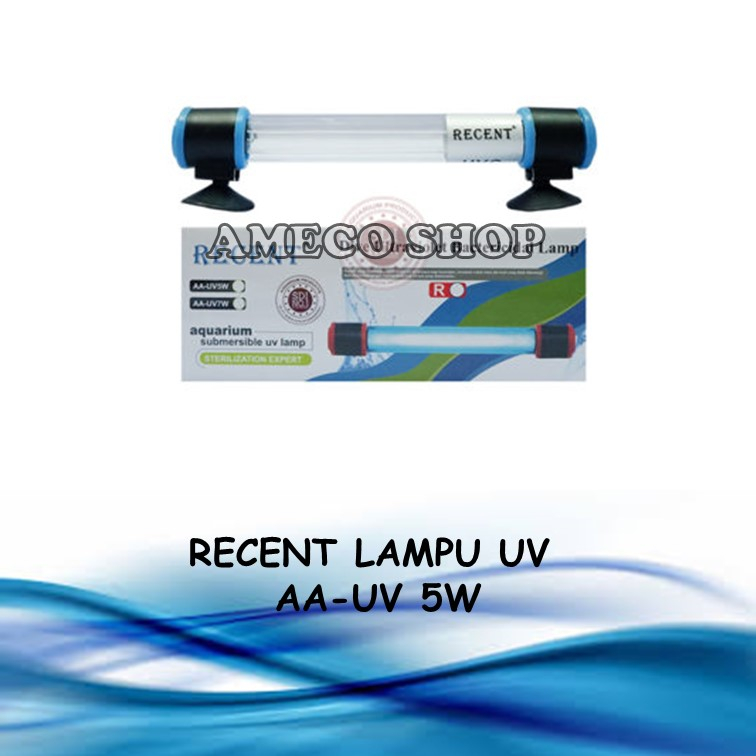 RECENT Lampu UV Aquarium AA UV 5W