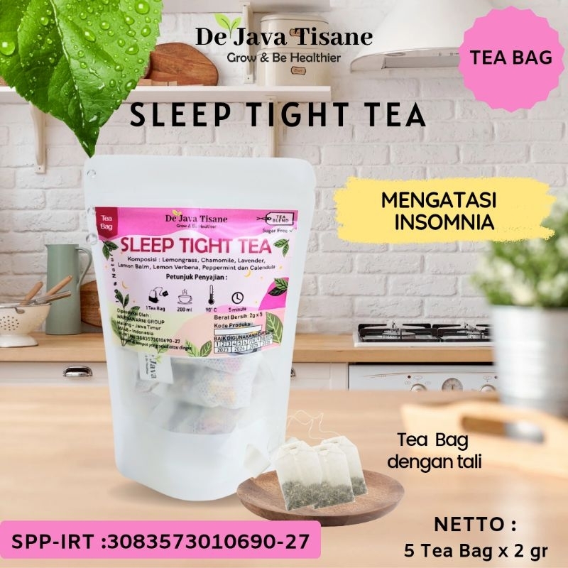 

Dejava Tisane Tea Blend Sleep Tight Tea Teh Insomnia Membantu Tidur lebih Nyenyak Chamomile Lavender Lemon Balm Lemon Verbena Peppermint Calendula Lemongrass Rose Petal