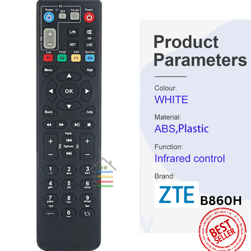 Remot / Remote Receiver STB USEE TV Speedy TV ZTE ZXV10 B860H (HITAM) / ecer dan grosirr