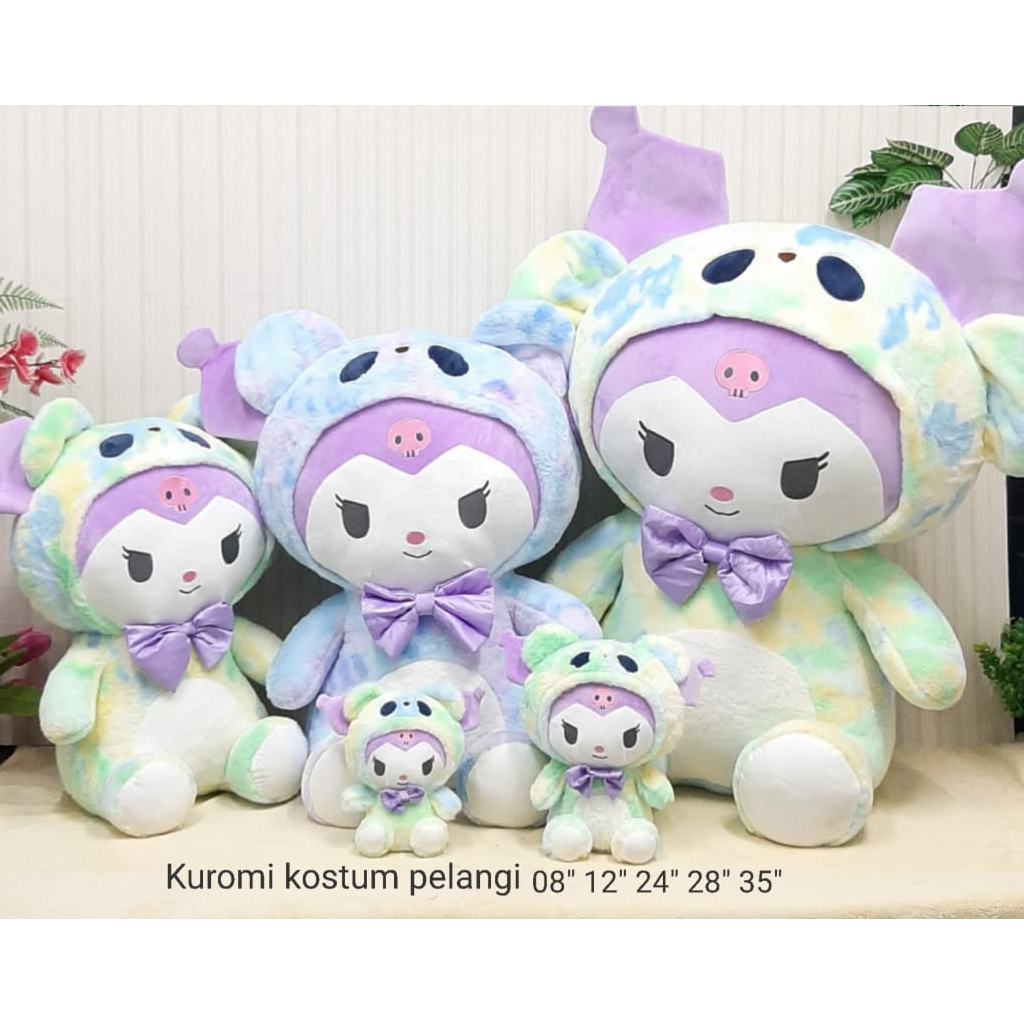 Boneka Kuromi Melody Rainbow/Boneka Kado Hadiah Ultah Anak