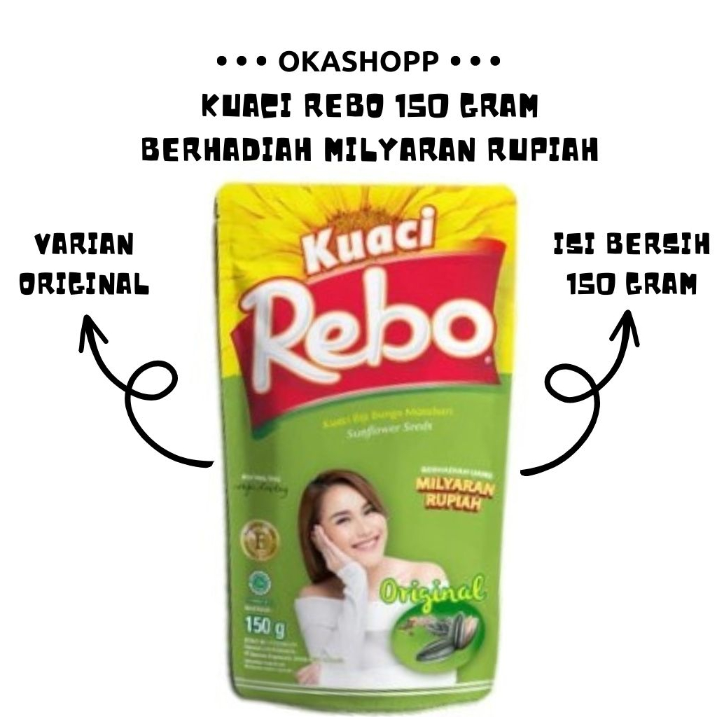 

Kuaci Rebo 150 Gram All Varian Original / Green Tea / Salted Caramel / Milk