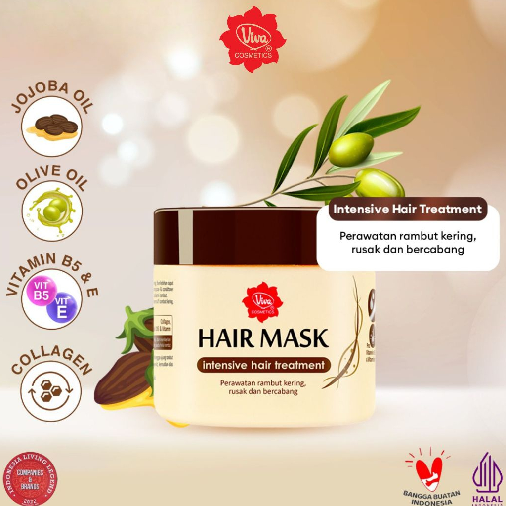 Viva Hair Mask with COLLAGEN, JOJOBA OIL &amp; VIT B5 - 200 g