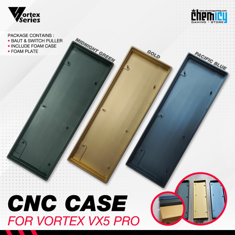 Vortex CNC Aluminum Case for VX5 Pro Mechanical Gaming Keyboard
