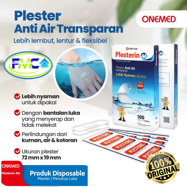 Plester Luka Anti Bakteri Plesterin Penutup Luka Anti Air Higienis Waterproof Transparan