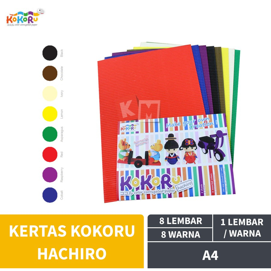

Corrugated Paper / Kertas Bergelombang Kokoru Hachiro A4