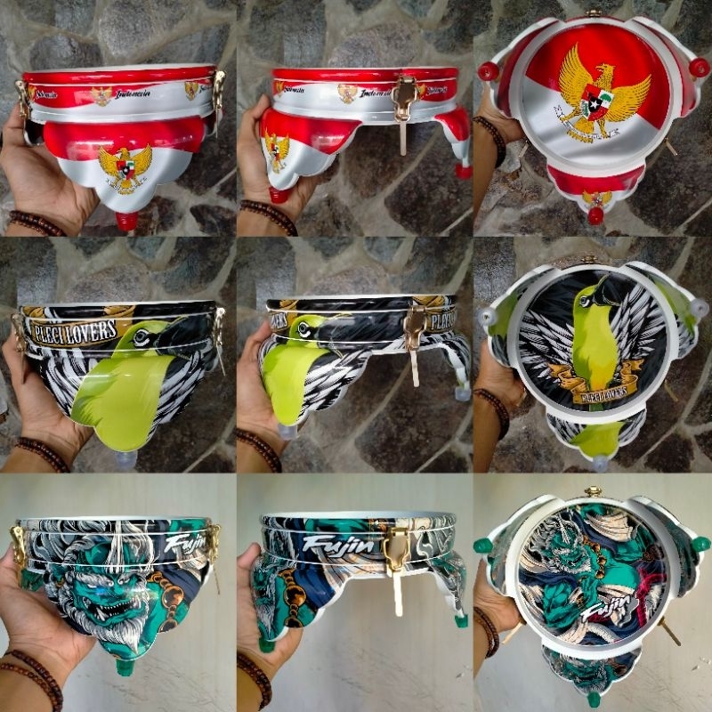 TEBOK PVC PLECI TANPA MAHKOTA DECAL STIKER KLEM KOPER DIAMETER 22,5CM