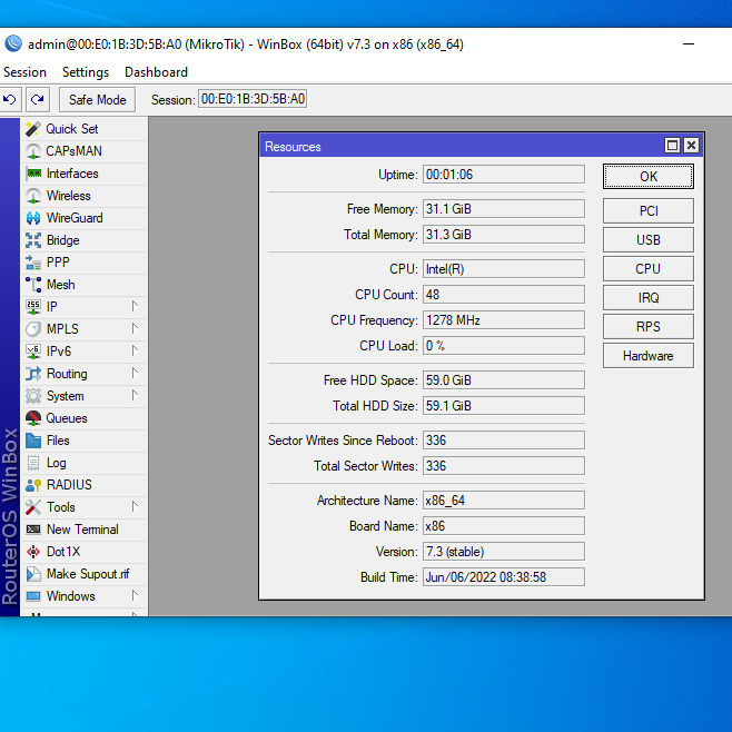 Mikrotik PC X86_64bit 32 Core Atau 24 Core