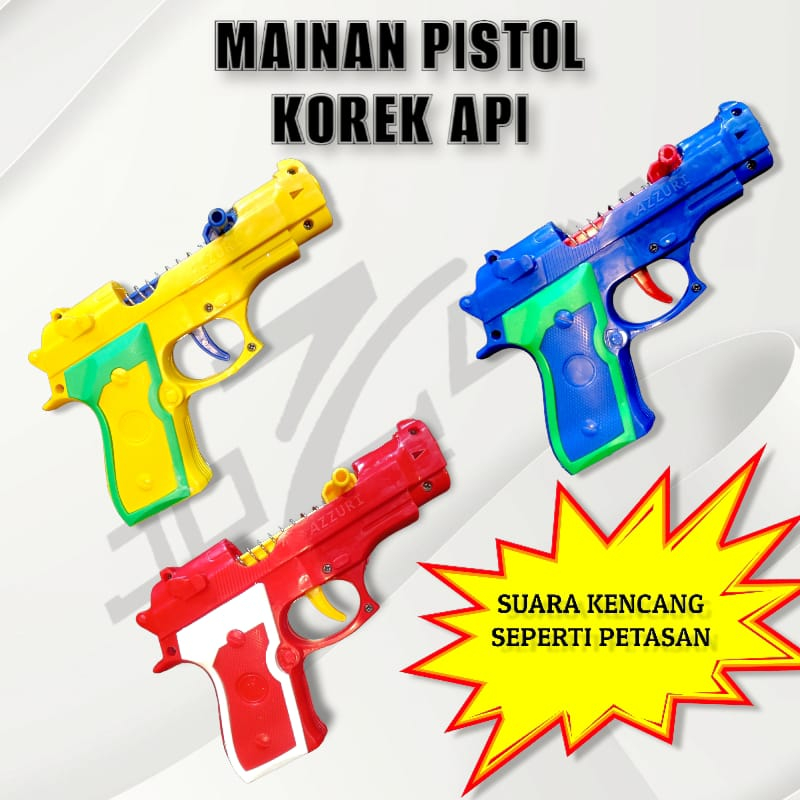 Mainan Pistol Korek / Pistol Korek Api Mainan / Mainan Murah / Pistol Petasan