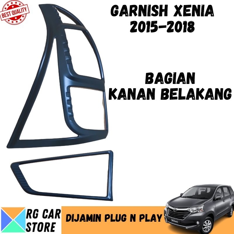 GARNISH GRAND XENIA 2015-2018 WARNA HITAM DOFF DIJAMIN PNP TINGGAL PASANG BERKUALITAS