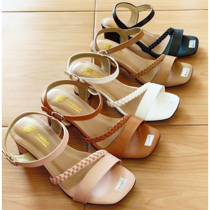 SANDAL TALI KEPANG HAK TAHU 5CM