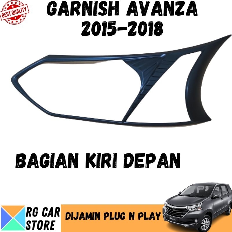 GARNISH GRAND AVANZA 2015-2018 WARNA HITAM DOFF DIJAMIN PNP TINGGAL PASANG BERKUALITAS