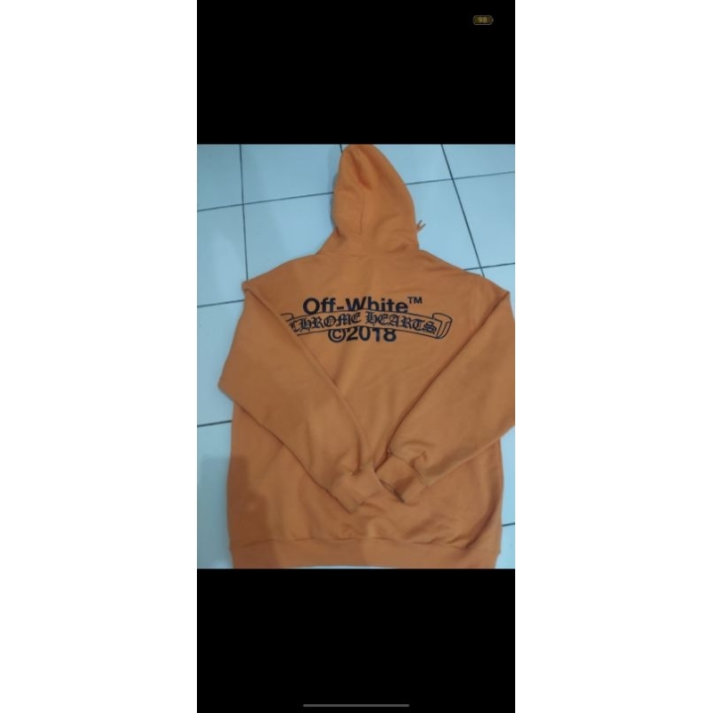 chrome hearts x off white hoodie