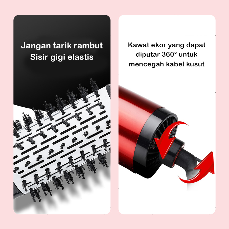 ❣️Garansi&amp;Hadiah❣️CATOK HOT STYLER HAIRDRY BLOW 3 In 1 / CATOK AUTOMATIC CURL WAVE BRUSH ROTATE / CATOK SISIR IRON BRUSH HOT STYLER ION / HAIRDRYER / CATOK SISIR BLOW SALON / CATOK BIG BRUSH IRON CURLY / CATOK HAIRDRY BLOWER AUTO 2 BRUSH /(Blow Dryer)