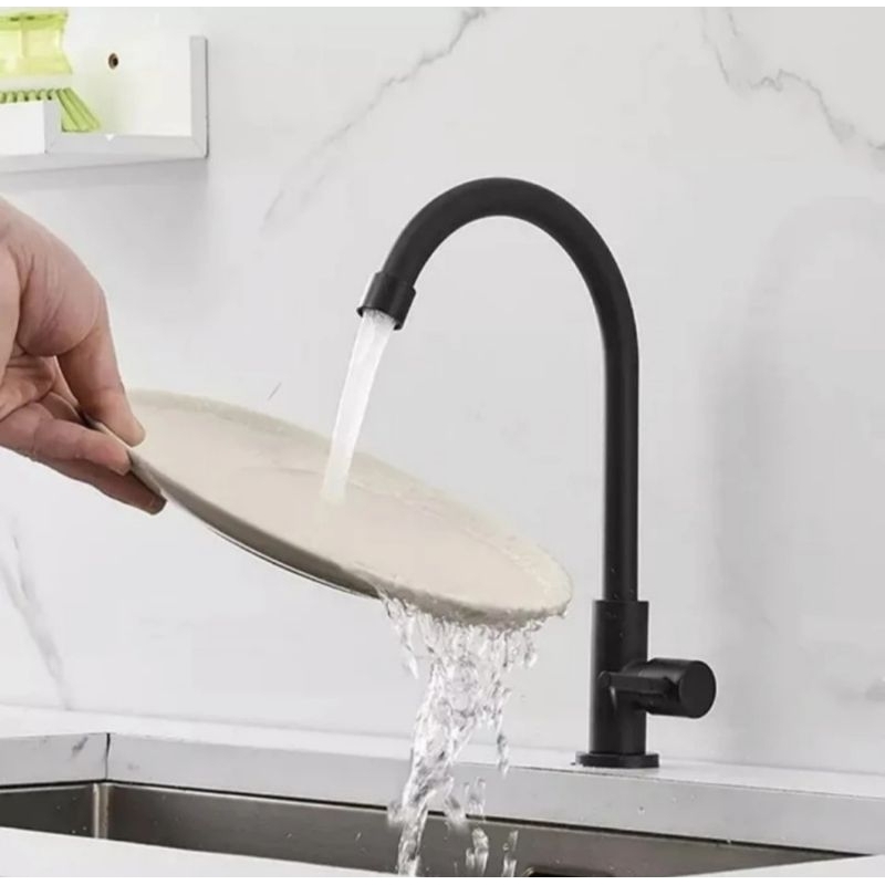 Kran Cuci Piring Hitam/Kran Angsa/Kran air