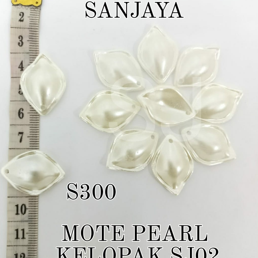 MOTE PEARL / MANIK SEKOP AKRILIK / MANIK PEARL SEKOP BESAR / MOTE PEARL KELOPAK S290