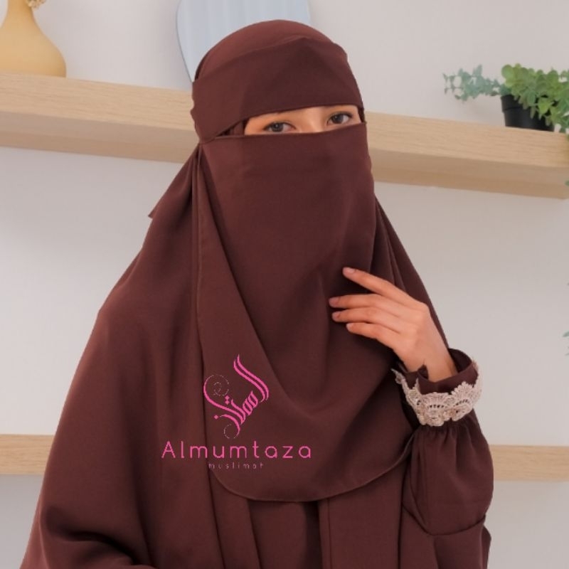 niqab bandana wolfis luxury  - Almumtaza Muslimah