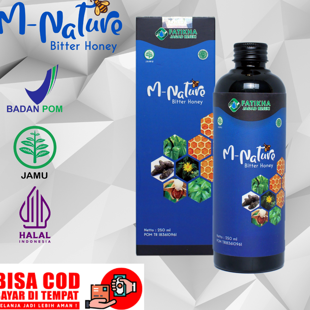 M Nature Madu Pahit | M Nature Madu Asam Lambung Madu Hitam Asli | Mengatasi Asam Urat dan Rematik