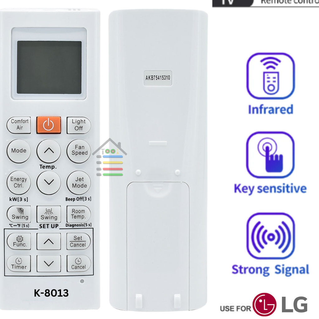 REMOTE AC LG HERCULES DUAL ECO INVERTER MULTIFUNGSI + BREAKET DINDING 8013TR