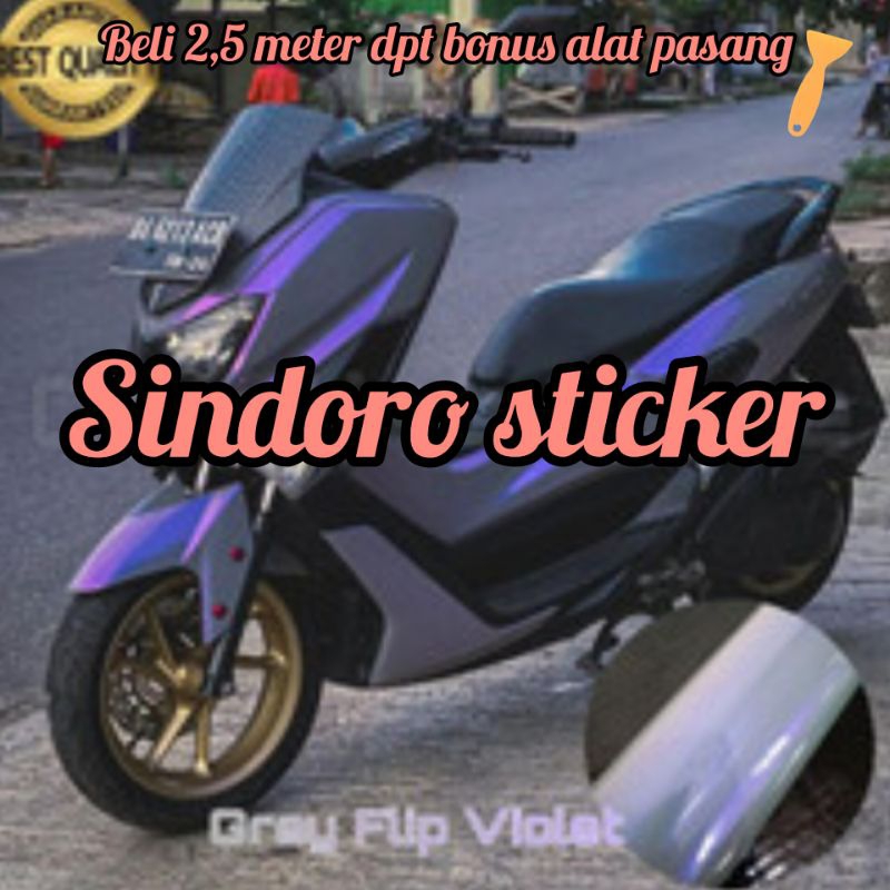 Scotlet Seticker Motor Grey Lembayung violet Stiker Sekotlet Warna Abu Lembayung  Ungu Sticker Abu L