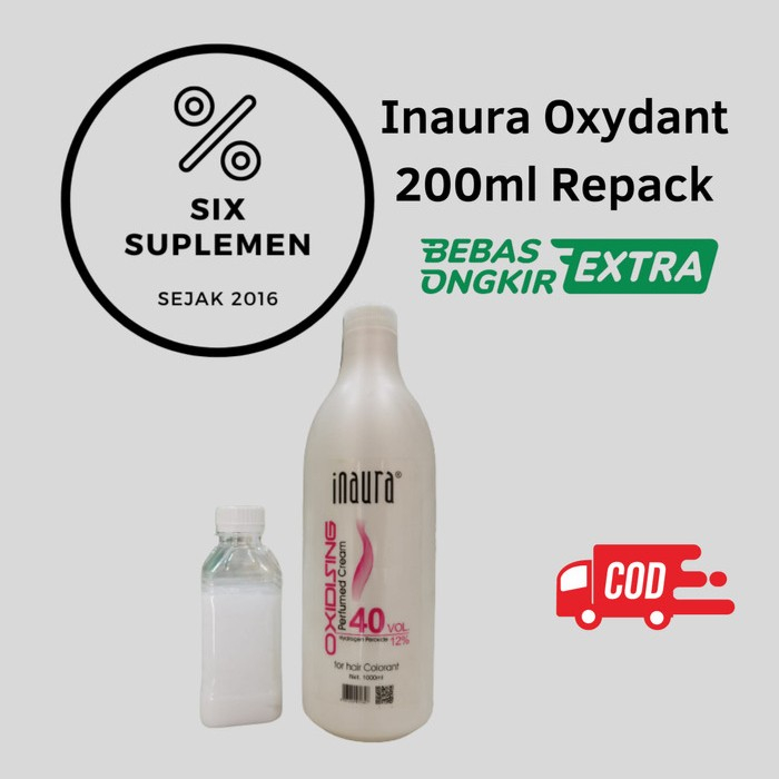 INAURA OXIDISING CREAM Oxydant / Peroxide / Developer 200ml (REPACK)