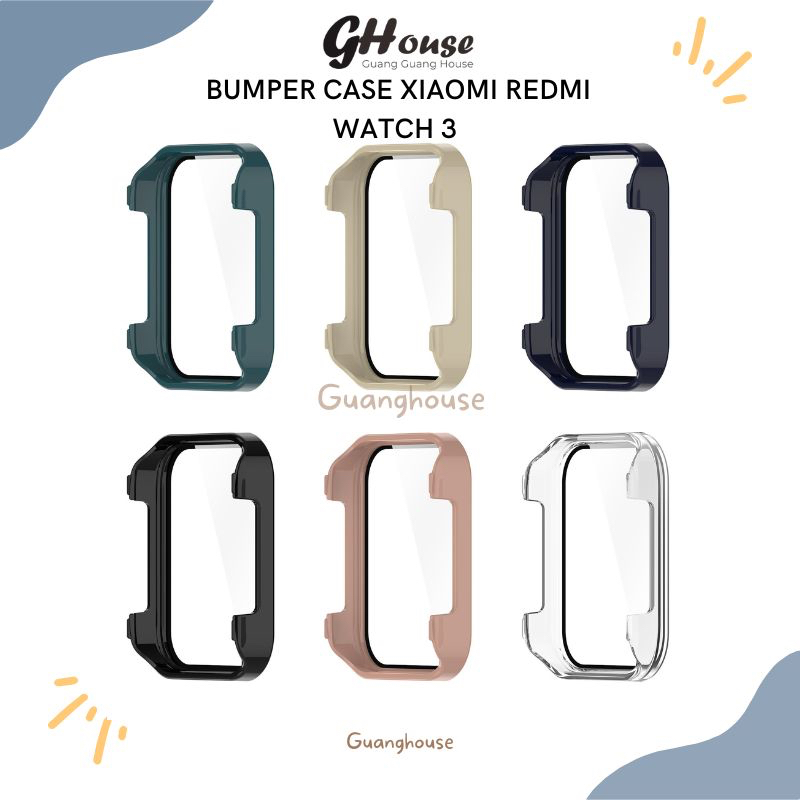 Case Redmi Watch 3 Bumper Case Xiaomi Redmi Watch 3 Screen Protector Guard PC for Redmi Watch 3