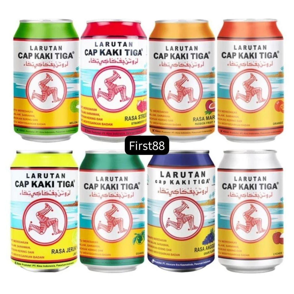 Larutan cap Kaki Tiga Kaleng 320 ml utk panas dalam