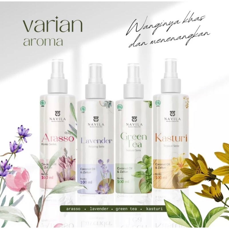 NAVILA TELON OIL / Navila Minyak Telon Oil Bayi Navila ( Navila Greentea Lavender Saranghae Navila A