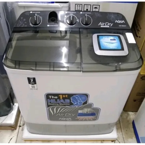 Mesin Cuci Aqua 2 Tabung 10KG QW-1060XT