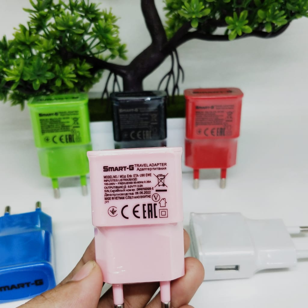 1PCs~ TRAVEL ADAPTOR SMART-G CHARGER SAMSUNG BATOK SAMSUNG S7 FAST ORIGINAL WARNA MACARON