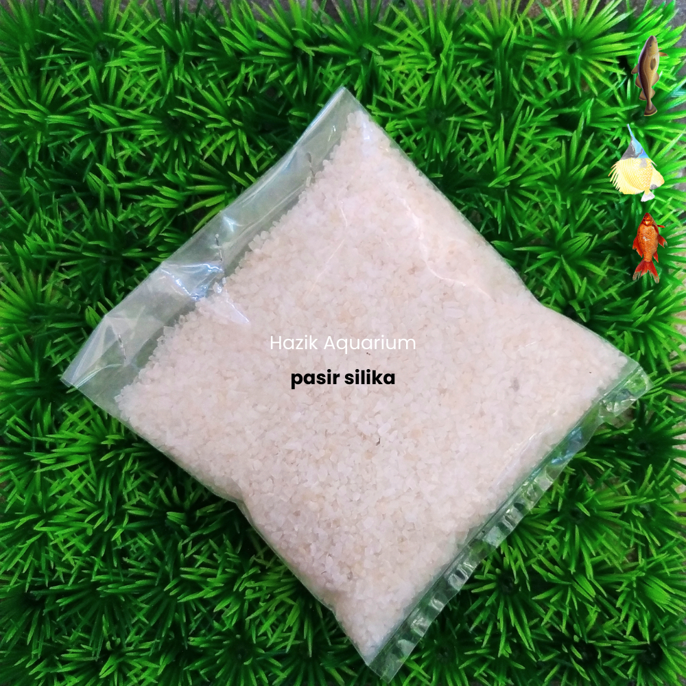Pasir Silika Silica Kwarsa Filter Air Aquarium Aquascape Pasir Putih Halus Lembut