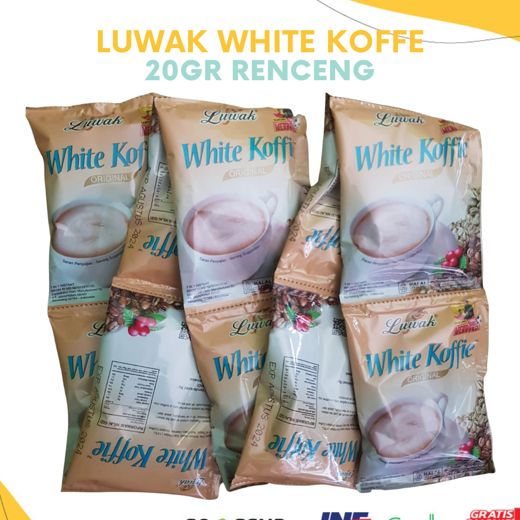 

Kopi Luwak White Coffee 10x20gr Renceng