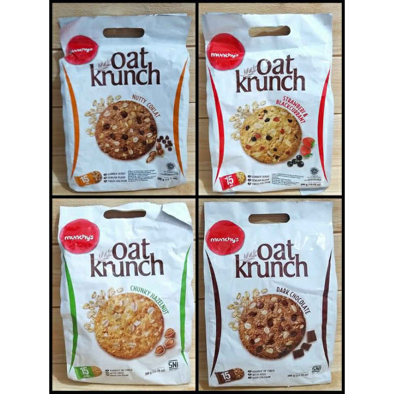 ✔MURAH Munchys Oat Krunch 390gr / Biskuit Diet Gandum / Biskuit Oat Diet