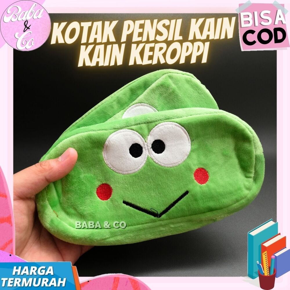 

KOTAK PENSIL KAIN KEROPPI TEMPAT PENSIL PLUSHY SANRIO KEROPPI LUCU COD PENSIL CASE VELVET PLUSHY KEROPPI SANRIO