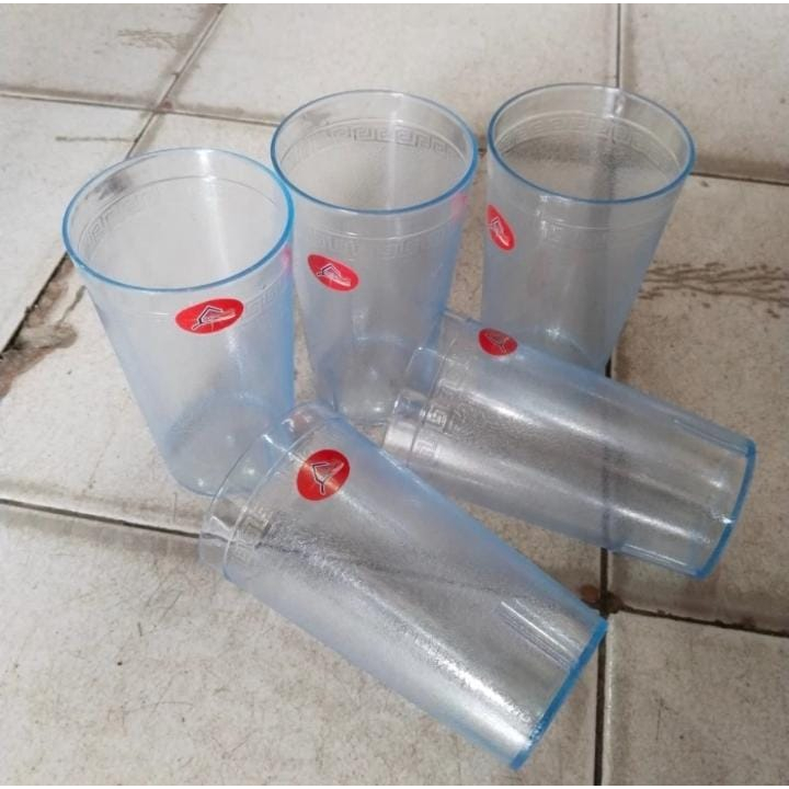 FJS - 1 lusin gelas mika 600 ML | gelas mika alexis