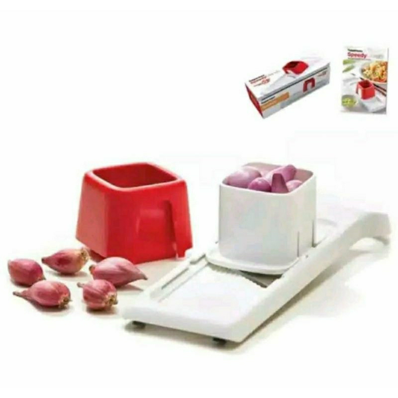 Speedy Mando pengiris bawang slicer multifungsi Tupperware