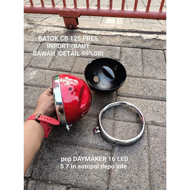 BATOK CB 125 INPORT SUPER KW/BATOK LAMPU DEPAN CB125 IMPORT DETAIL ORI