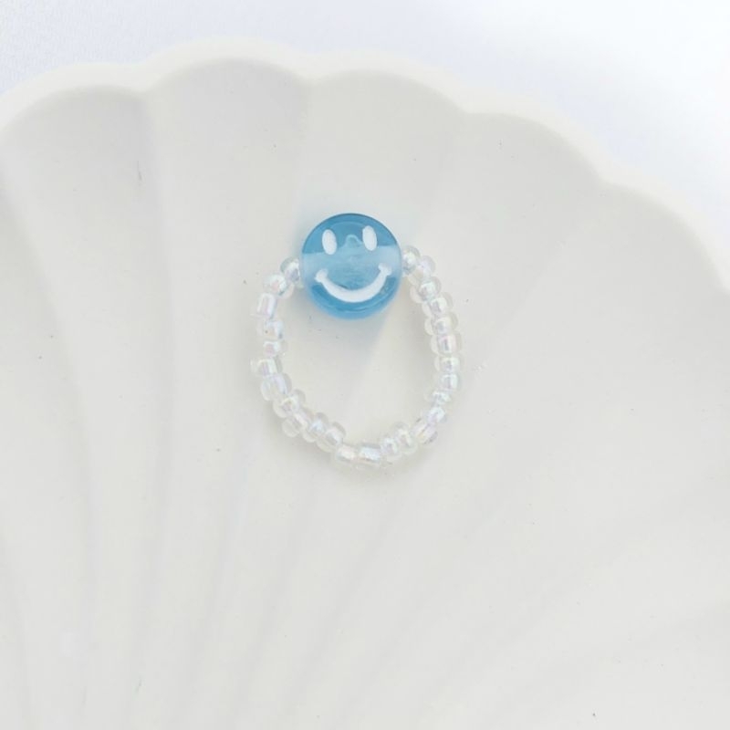 cincin manik-manik | cincin manik smile | cincin manik | beads ring smile | beads ring | cincin manik lucu | cincin manik korea