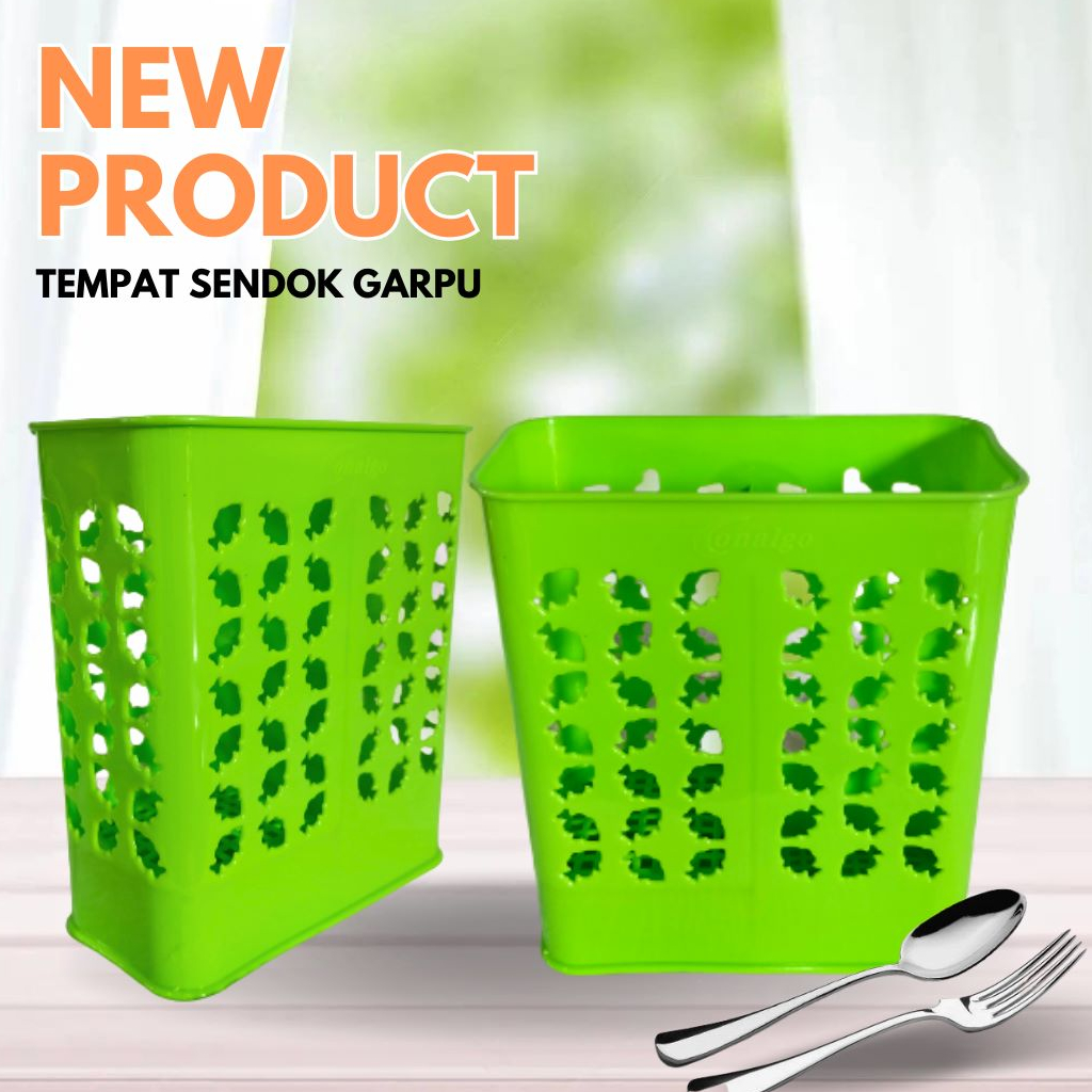 (OSR) Tempat Sendok Skat 2 Warna / Garpu / Sumpit / Bahan Plastik