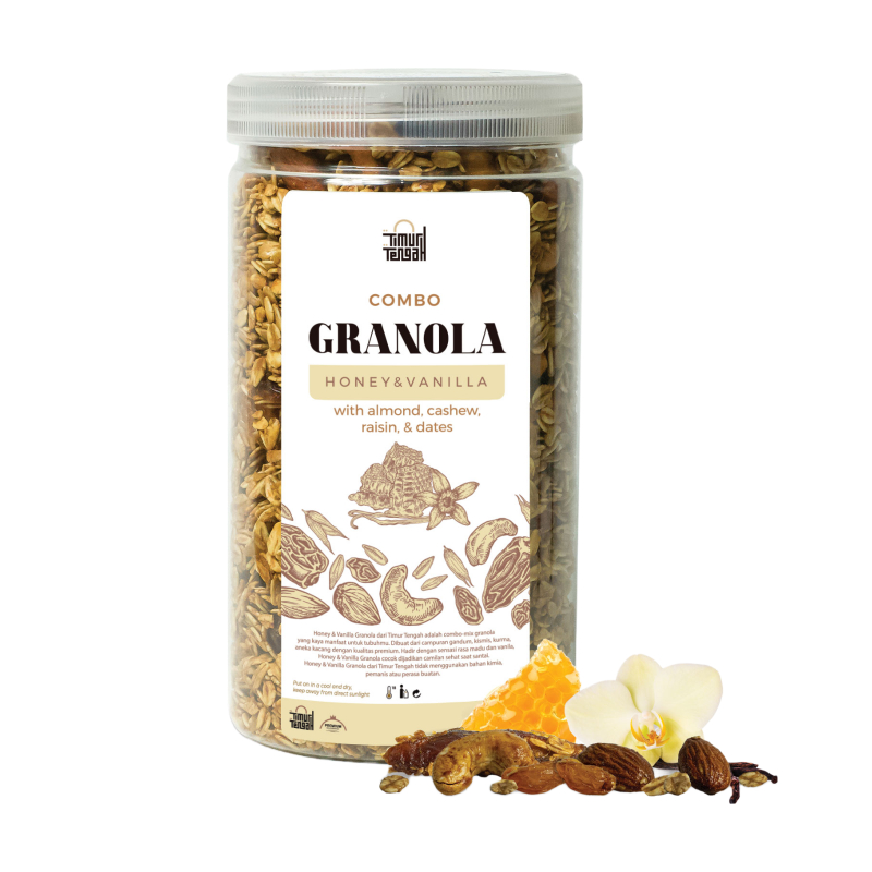Granola Timur Tengah 500gr Almond Mete | Sereal Oatmeal Diet Sehat