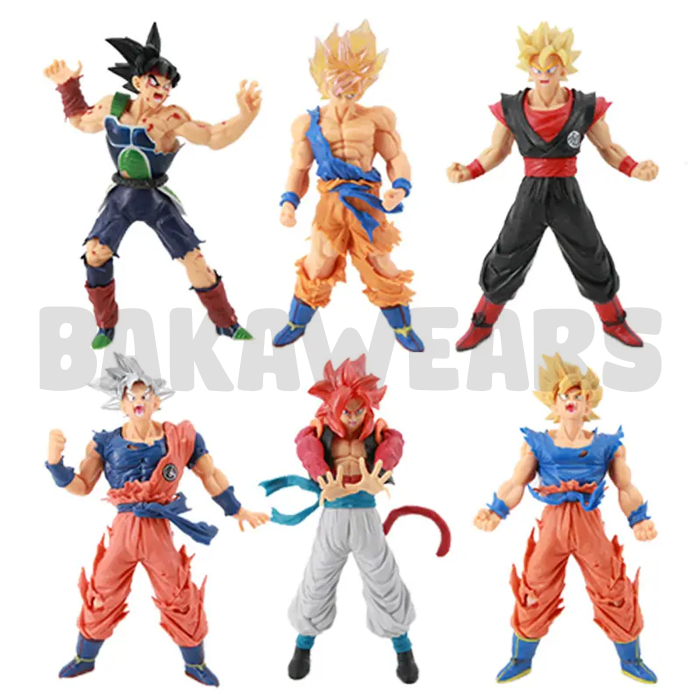 Figure Pajangan Anime Dragon Ball 18cm: Goku Super Saiyan, Ultra Instinct, Bardock, Black (Bakawears)