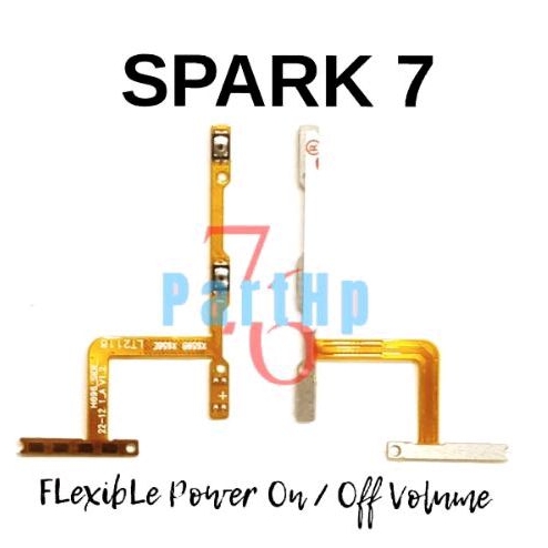 Fleksibel connector volume power On Off Tecno Spark 7 - Flexible Flexsibel Flexibel