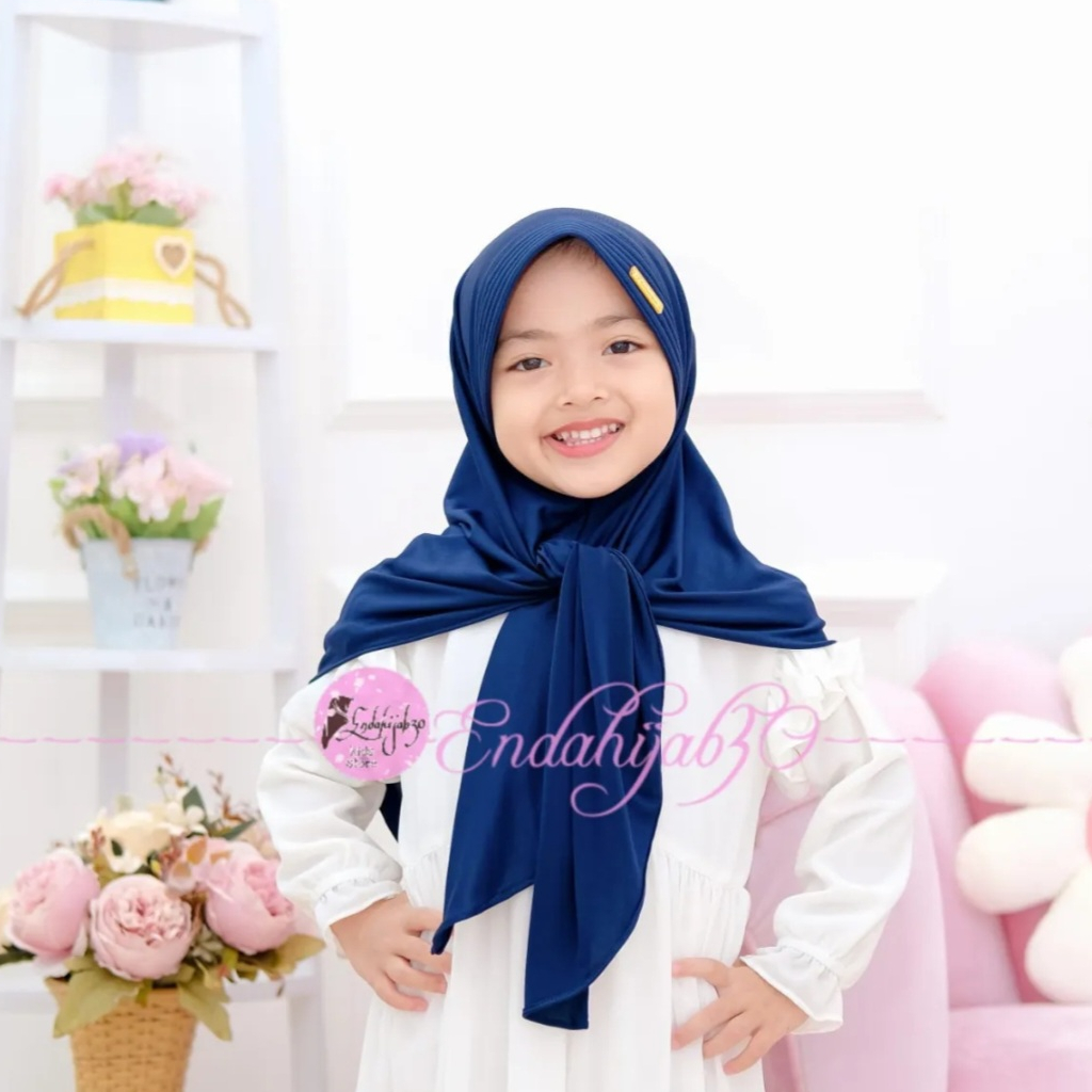 HIJAB ANAK OVAL PED (  4-7 TAHUN ) KERUDUNG ANAK PEREMPUAN