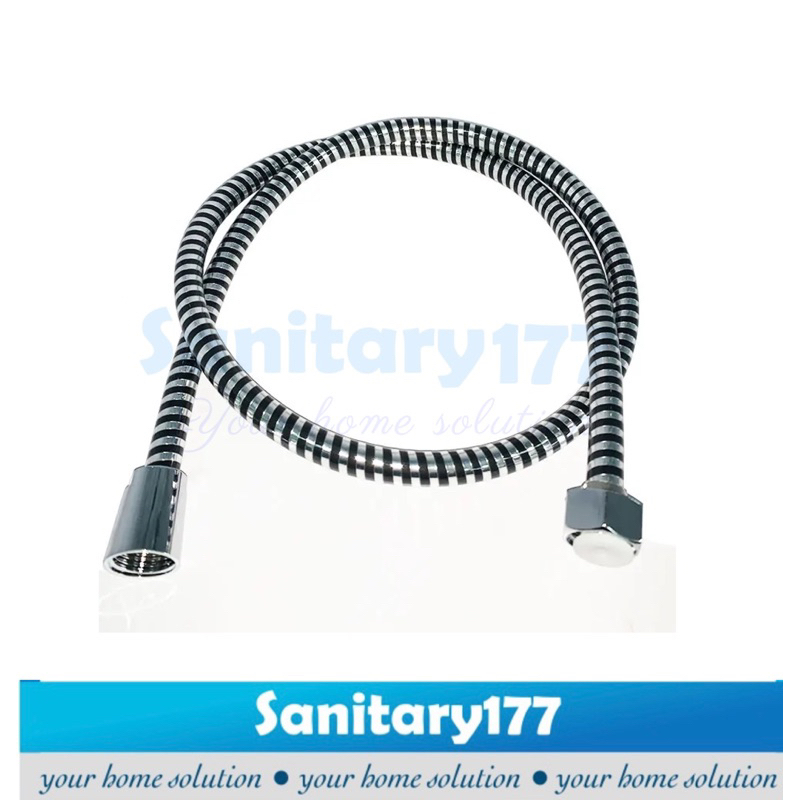 Selang Shower PVC Flexible HITAM 150 cm- selang air shower cebok kloset plastik murah black