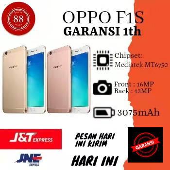 OPPO F1S RAM 4/64GB GARANSI 1TAHUN