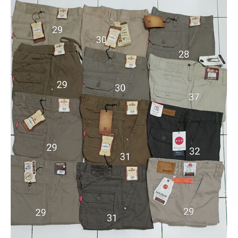 Celana Pendek / Ponggol Cargo 28 - 37 Paket Perlusin