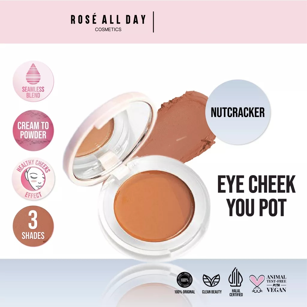 ❤ MEMEY ❤ ROSE ALL DAY Eye Cheek You Pot | Cream Blush On