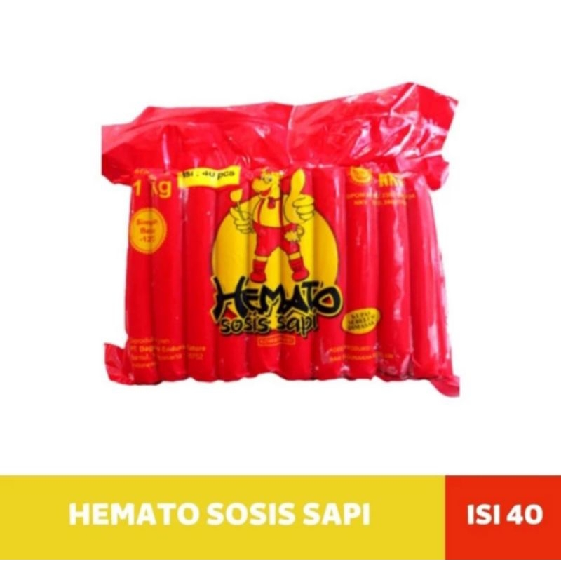 

Hemato Sosis Sapi 1kg 40s