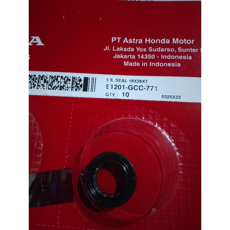 seal puly beat 91201gcc771 original ahm 100%